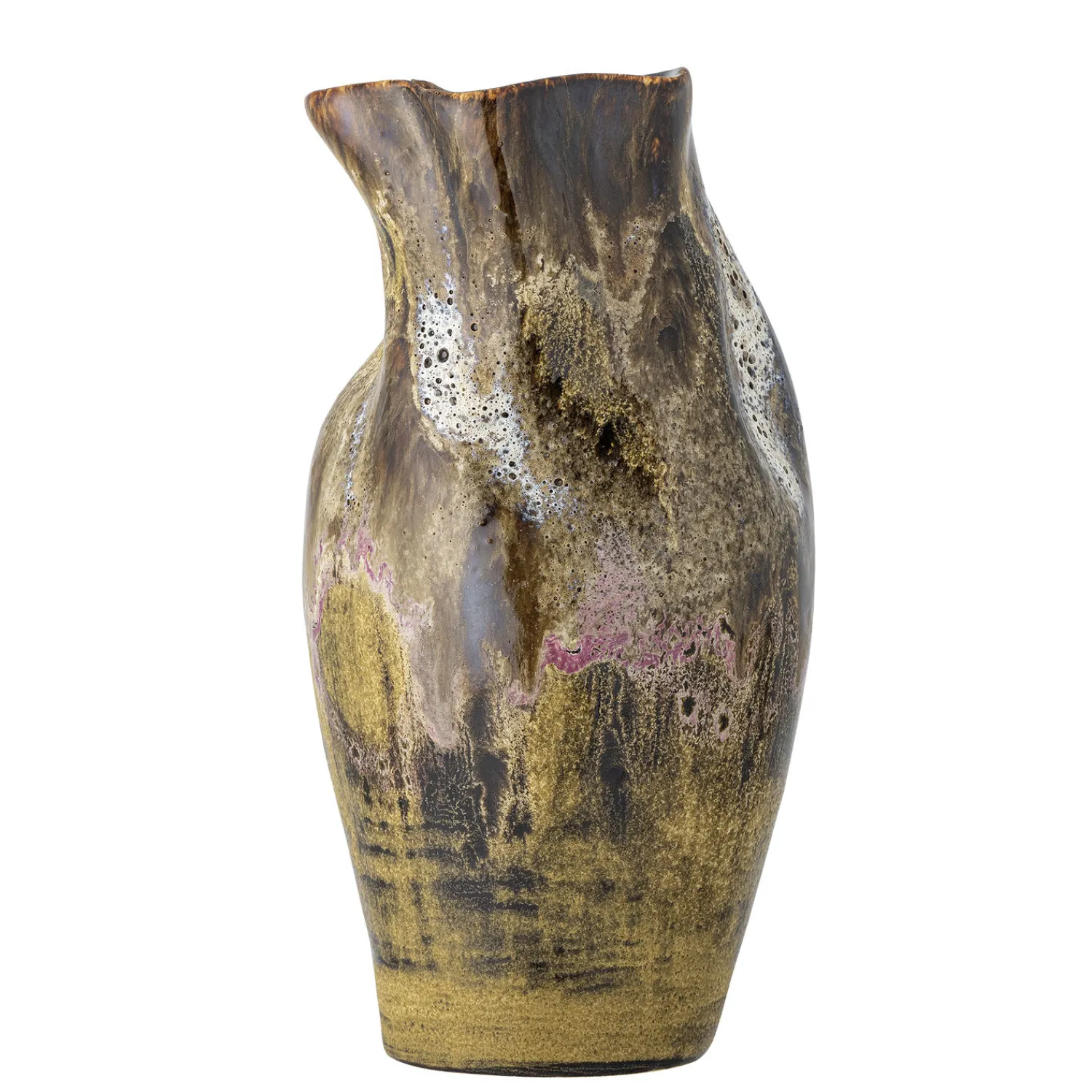 - Benoit Vase, Brun, Stentøj^Bloomingville New