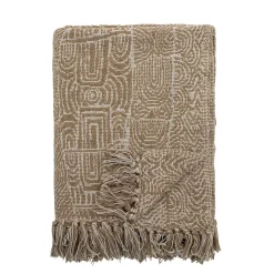 - Bresso Plaid, Brun, Genanvendt Bomuld*Bloomingville Sale