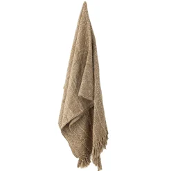 - Bresso Plaid, Brun, Genanvendt Bomuld*Bloomingville Sale