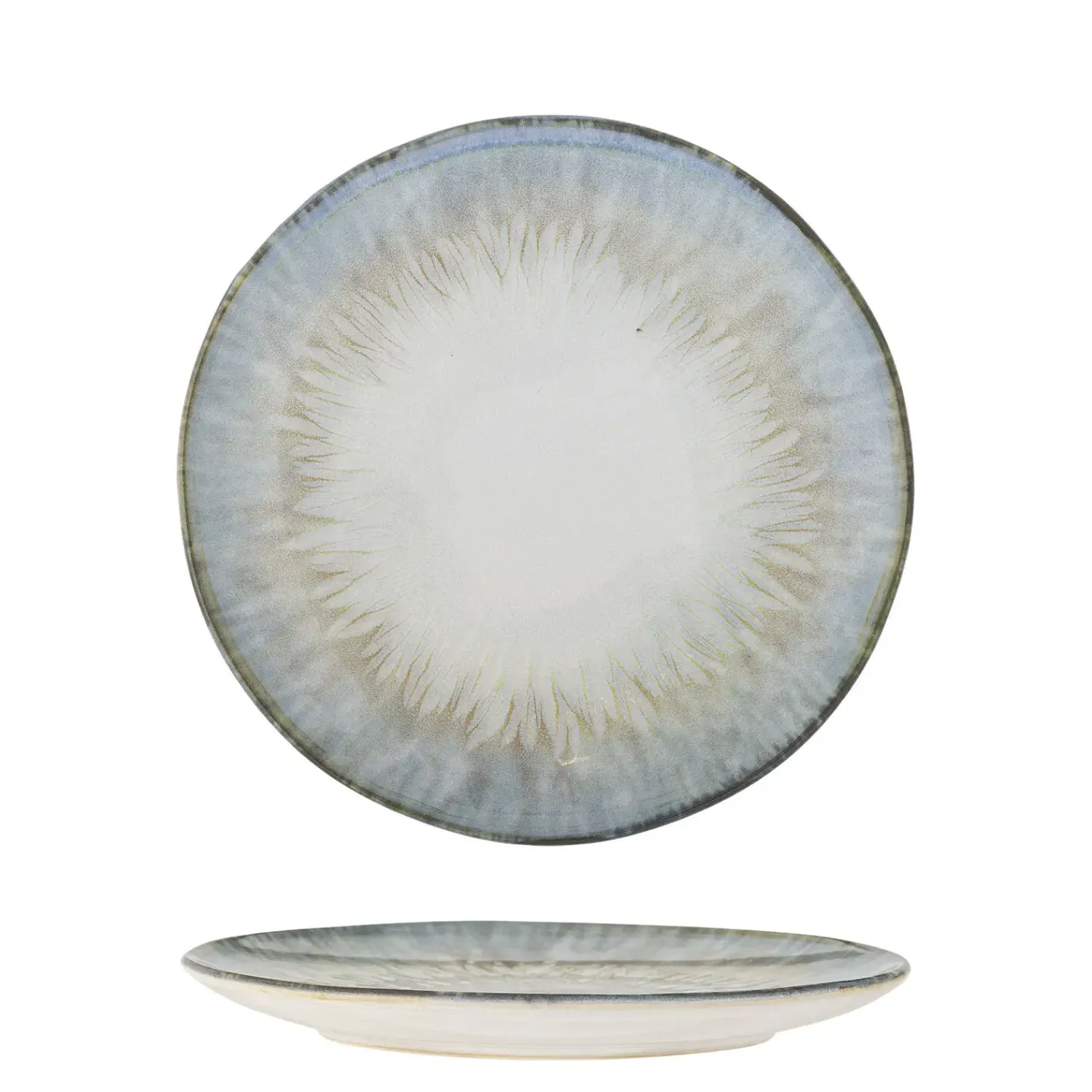 - Calen Tallerken, Blå, Stentøj^Bloomingville Hot