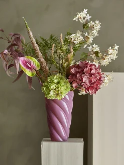 - Callo Vase, Rosa, Glas^Bloomingville Clearance