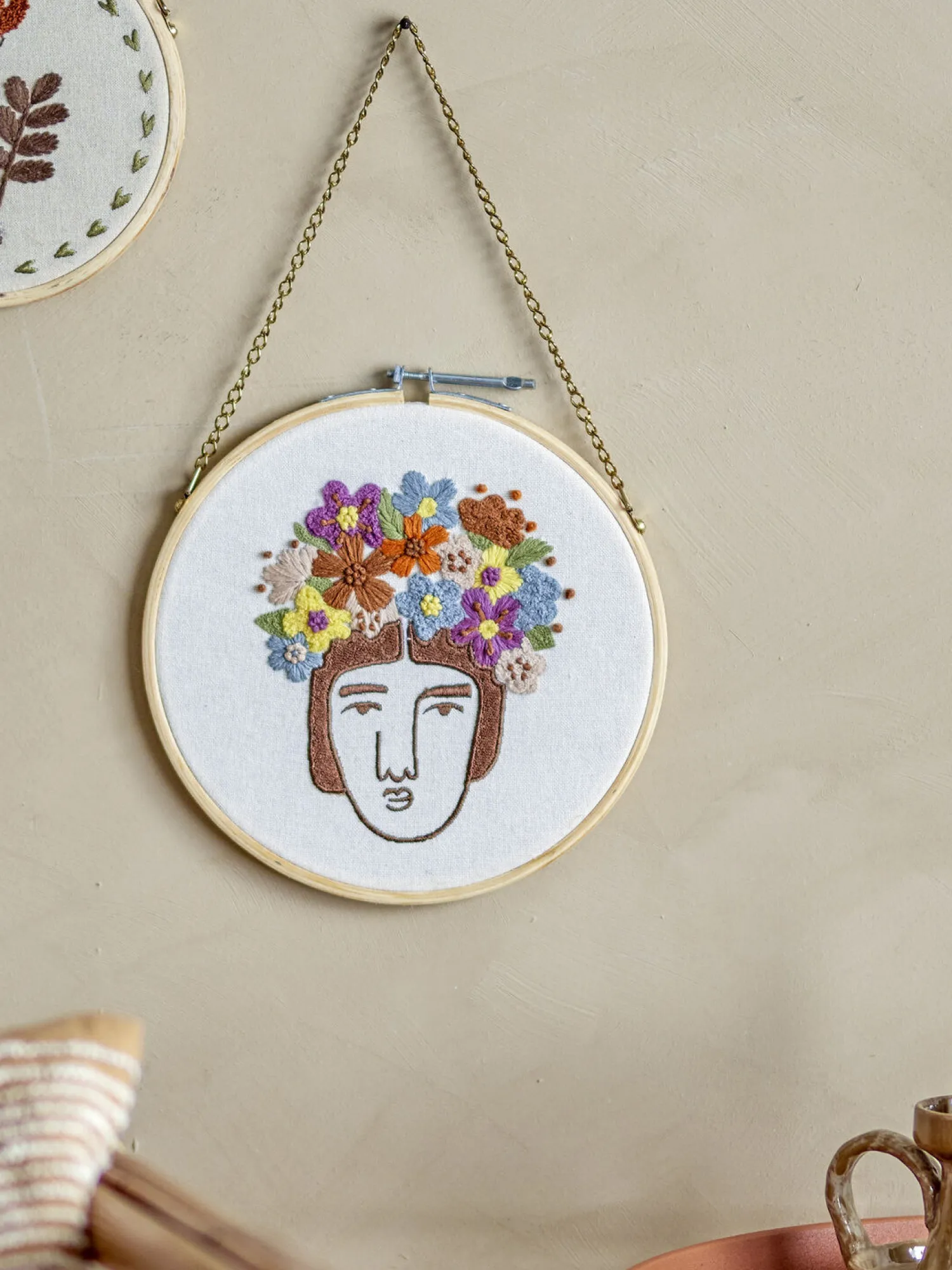 - Cambiano Vægdekoration, Brun, Bomuld^Bloomingville New