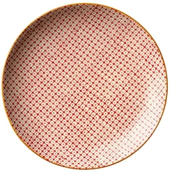 - Carla Tallerken, Rød, Stentøj - Sæt af 3 stk./Pris pr. tallerken*Bloomingville Outlet