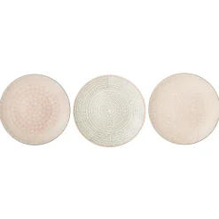 - Cécile Tallerken, Rosa, Stentøj - Sæt af 3 stk./Pris pr. tallerken^Bloomingville Best