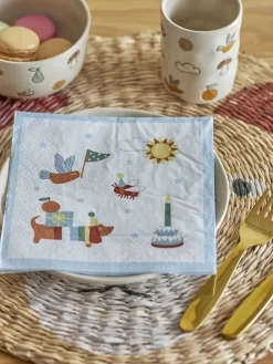 - Charlie Serviet, Blå, FSC® Mix, Papir^Bloomingville Hot