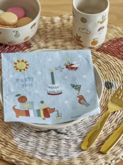 - Charlie Serviet, Blå, FSC® Mix, Papir^Bloomingville Hot