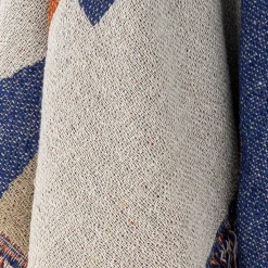 - Clarita Plaid, Orange, Genanvendt Bomuld^Bloomingville Discount