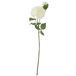 - Dahlia Kunstig stilk, Hvid, Plastik^Bloomingville Online