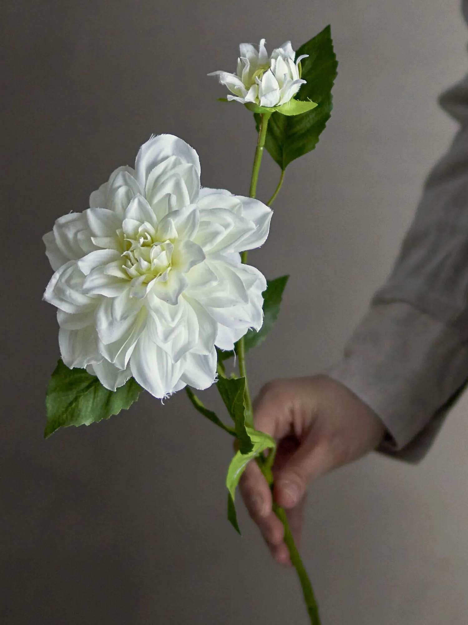 - Dahlia Kunstig stilk, Hvid, Plastik^Bloomingville Online