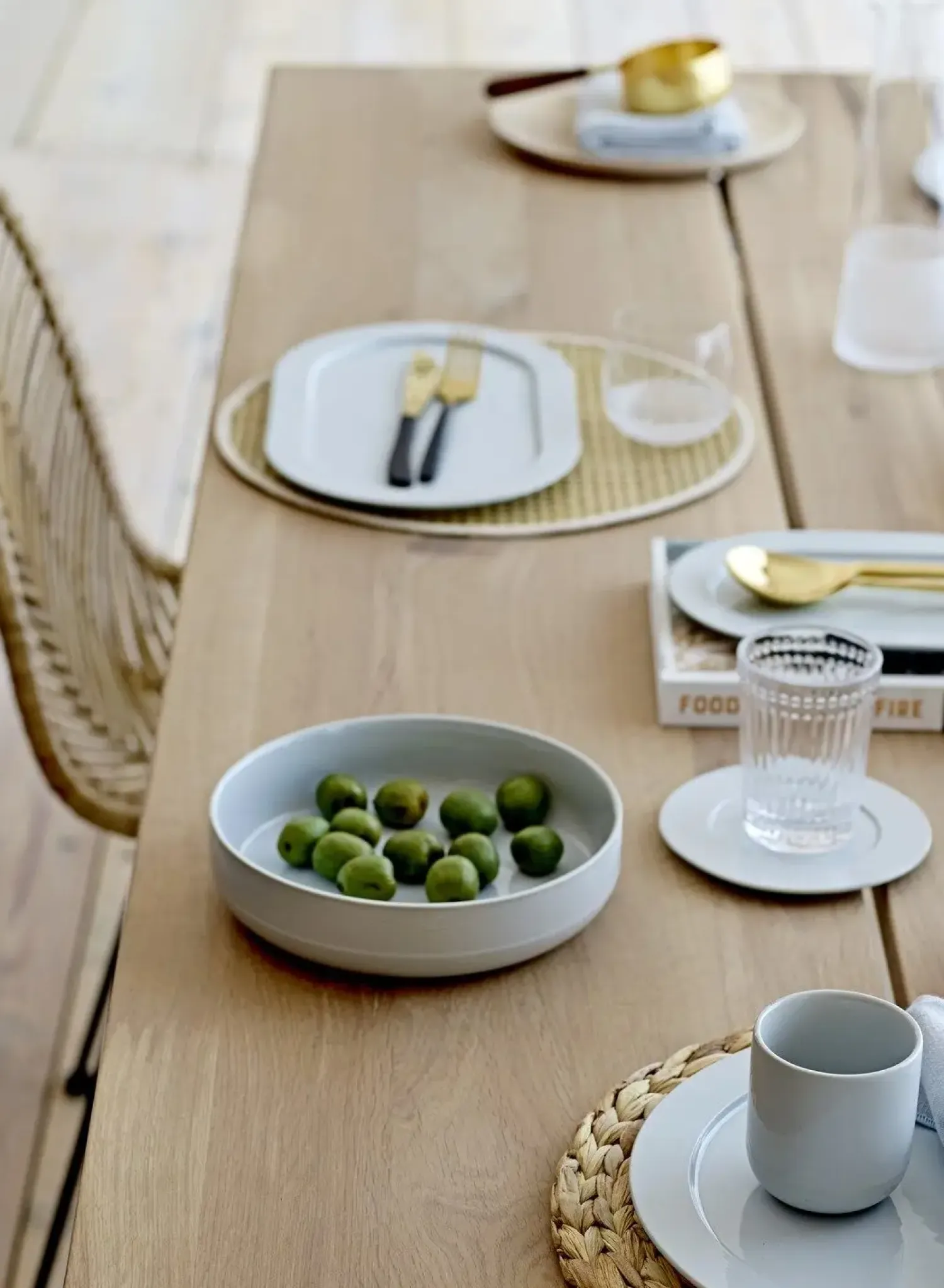 - Dækkeserviet - Vandhyacint - Natur^Bloomingville Outlet