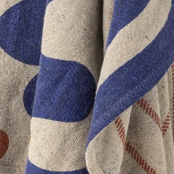 - Eviaya Plaid, Blå, Genanvendt Bomuld*Bloomingville Hot