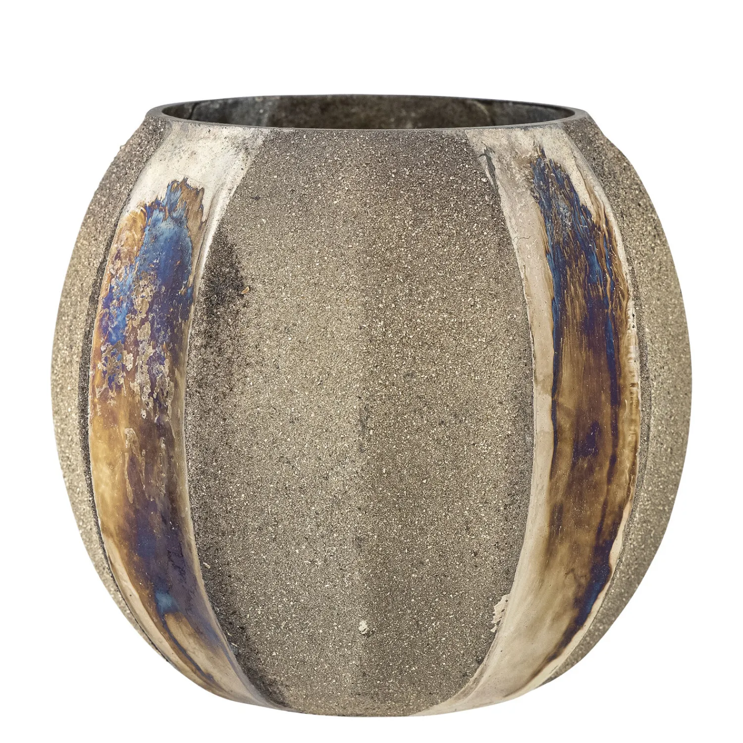 - Felecia Fyrfadsstage, Guld, Genanvendt Glas*Bloomingville