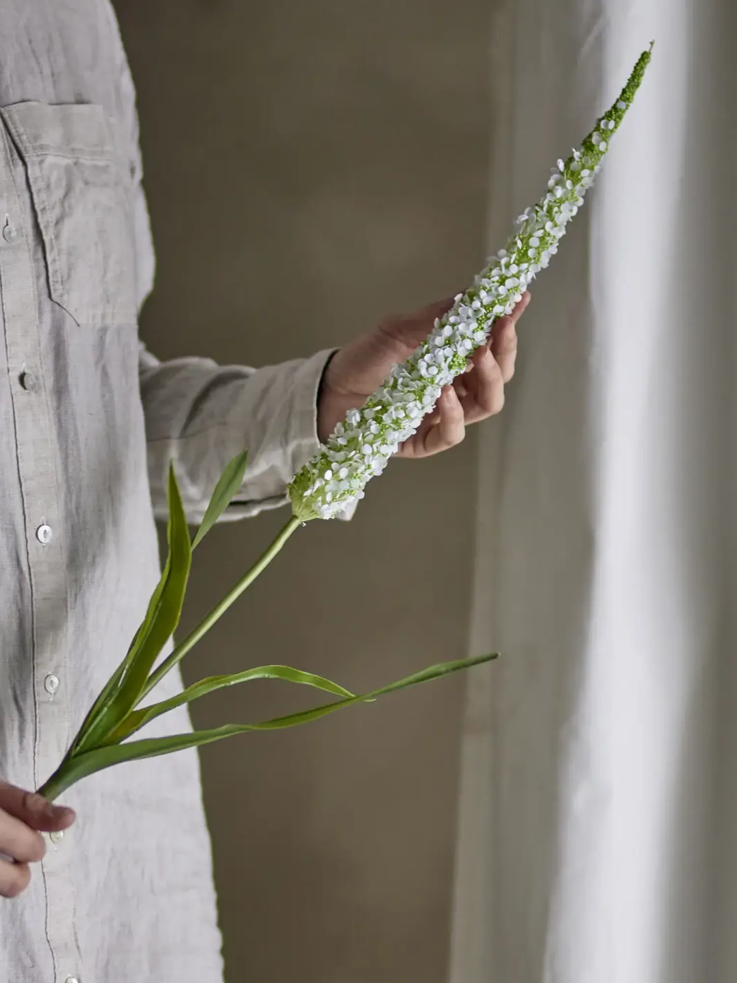 - Foxtail Kunstig stilk, Hvid, Plastik*Bloomingville Sale