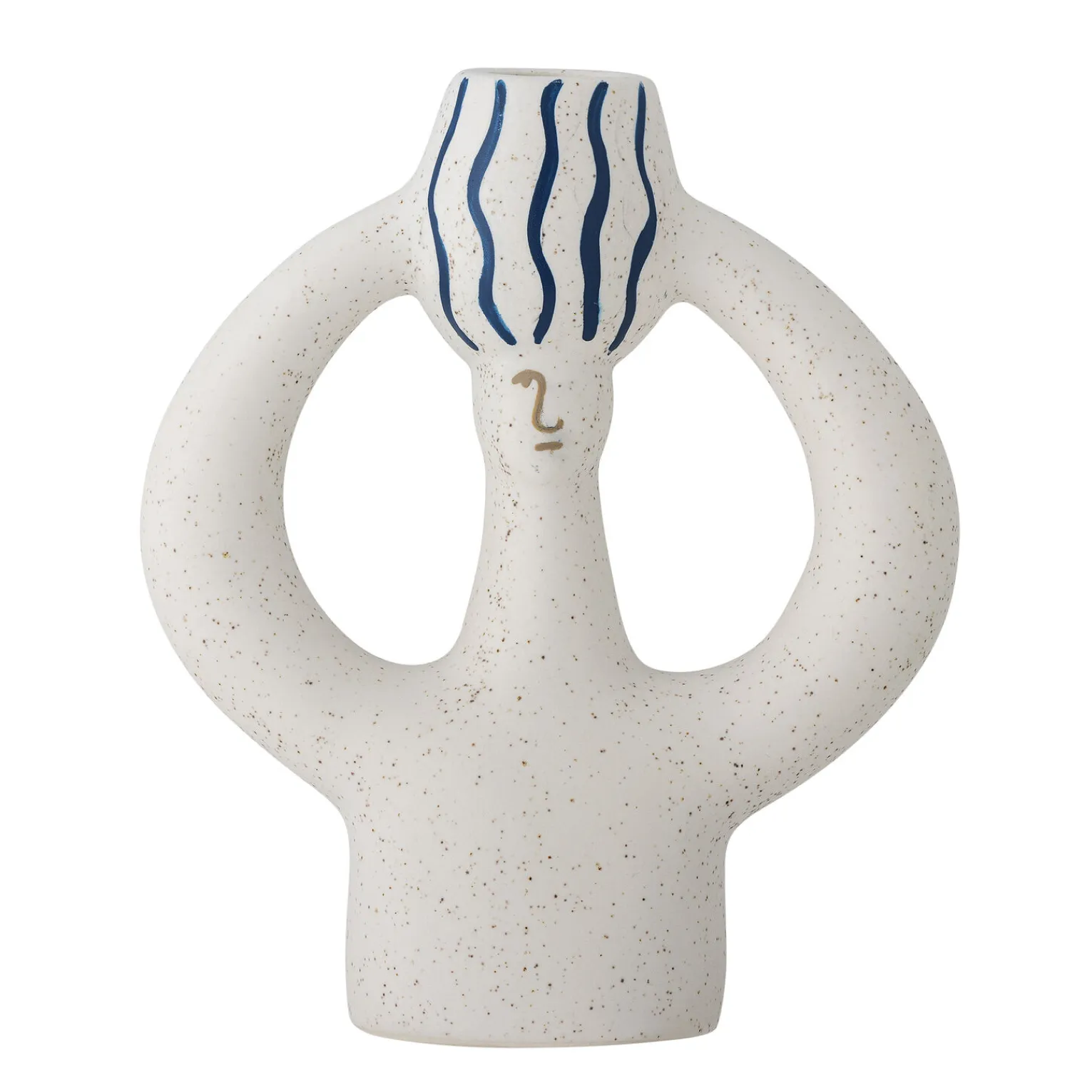 - Hatty Lysestage, Blå, Stentøj^Bloomingville Discount