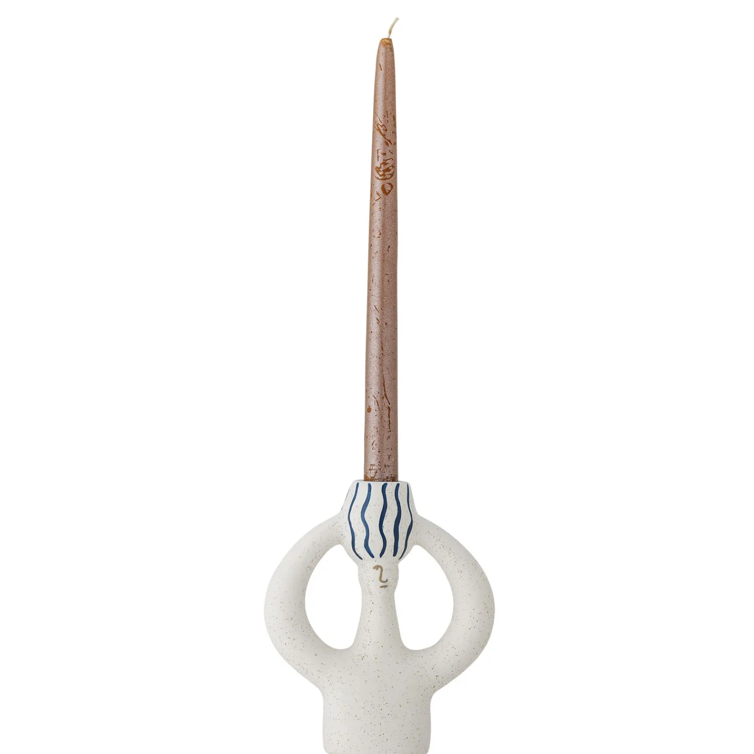 - Hatty Lysestage, Blå, Stentøj^Bloomingville Discount