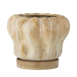 - Hollis Urtepotte m/underskål, Natur, Stentøj^Bloomingville Discount