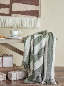 - Jodina Plaid, Grøn, Genanvendt Bomuld*Bloomingville Sale