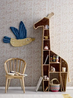 - Kalu Bogreol, Giraf, Natur, Bankuan Grass - 146 cm*Bloomingville Hot