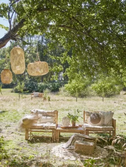 - Korfu Modul Puf, Natur, Bambus*Bloomingville Clearance