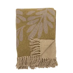 - Lark Plaid, Gul, Genanvendt Bomuld^Bloomingville Online