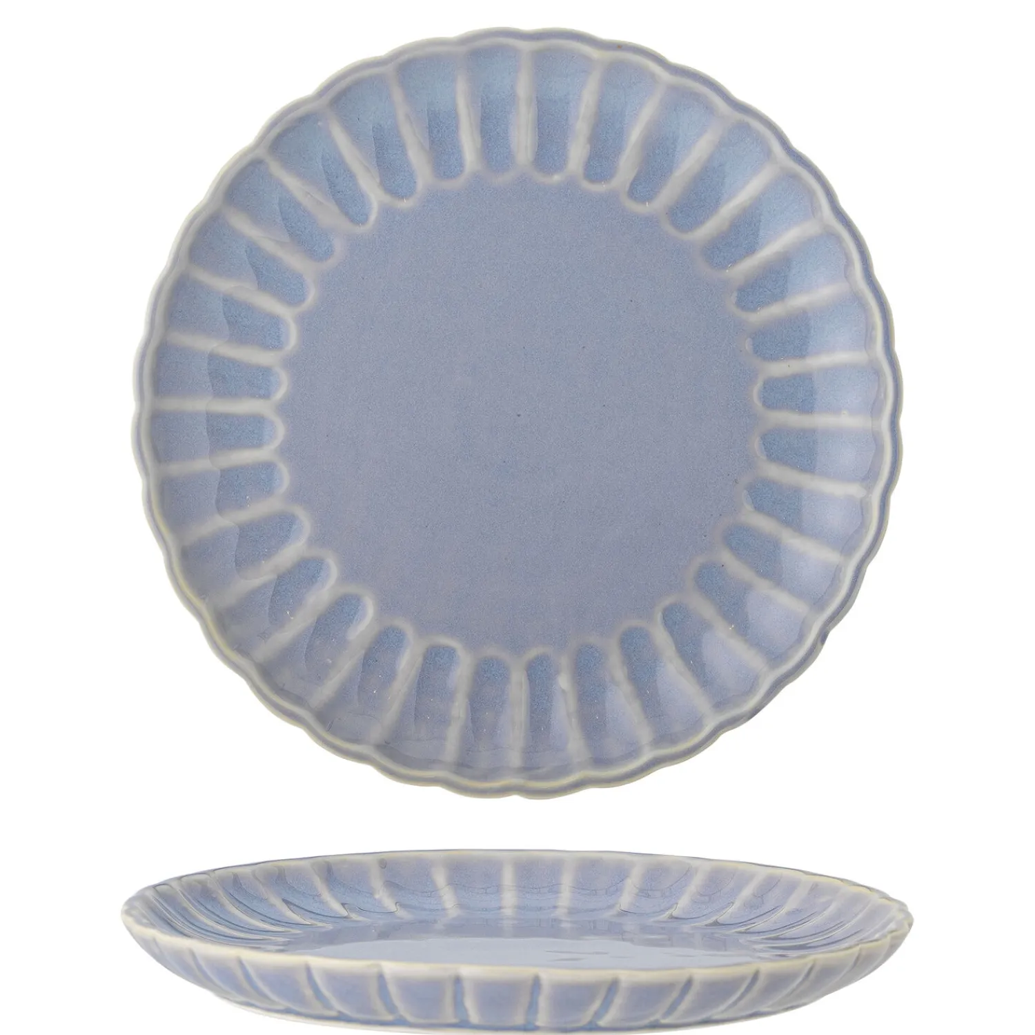 - Latina Tallerken, Blå, Stentøj*Bloomingville Outlet