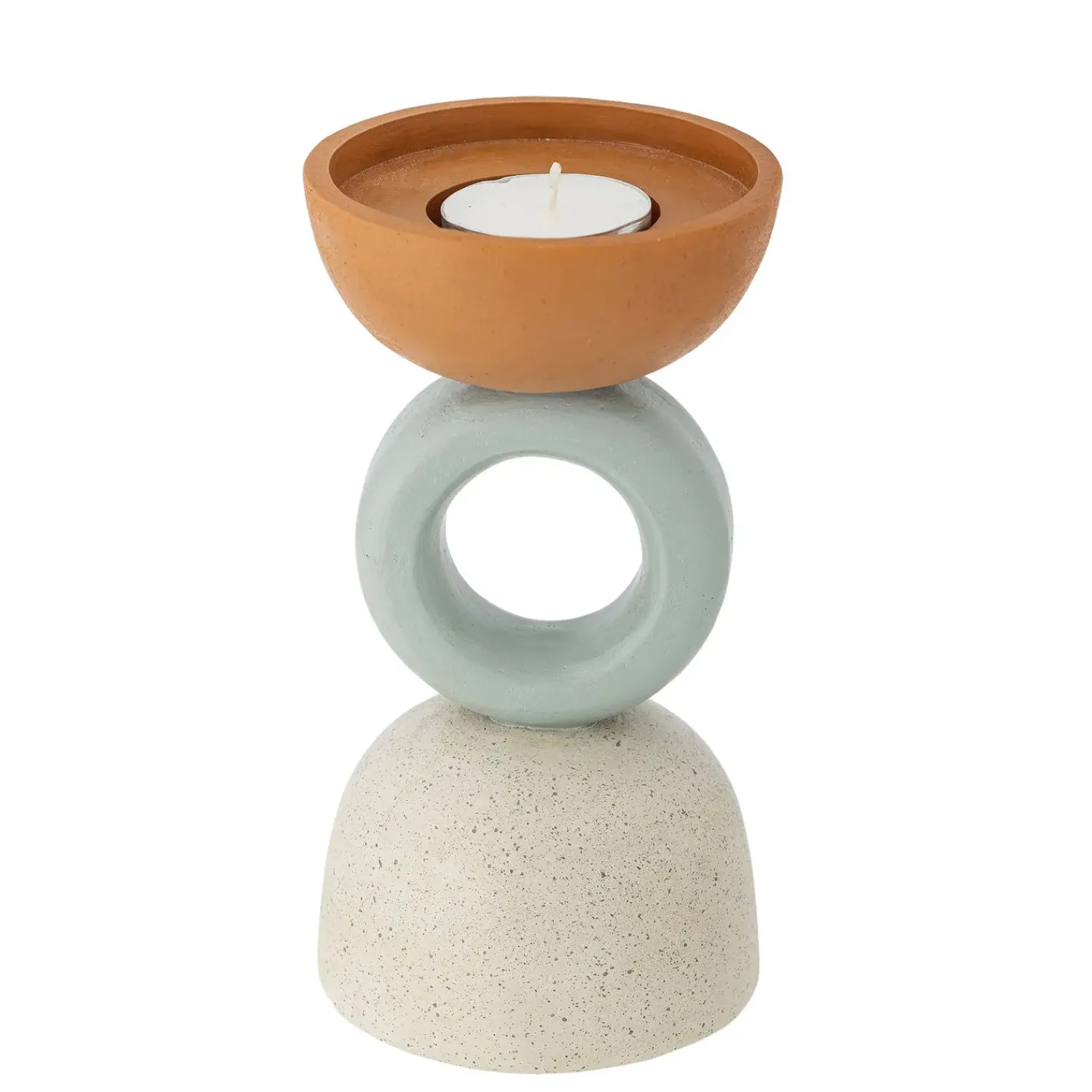 - Loretta Lysestage, Orange, Polyresin^Bloomingville Best