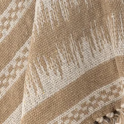 - Marmi Plaid, Brun, Genanvendt Bomuld*Bloomingville Outlet