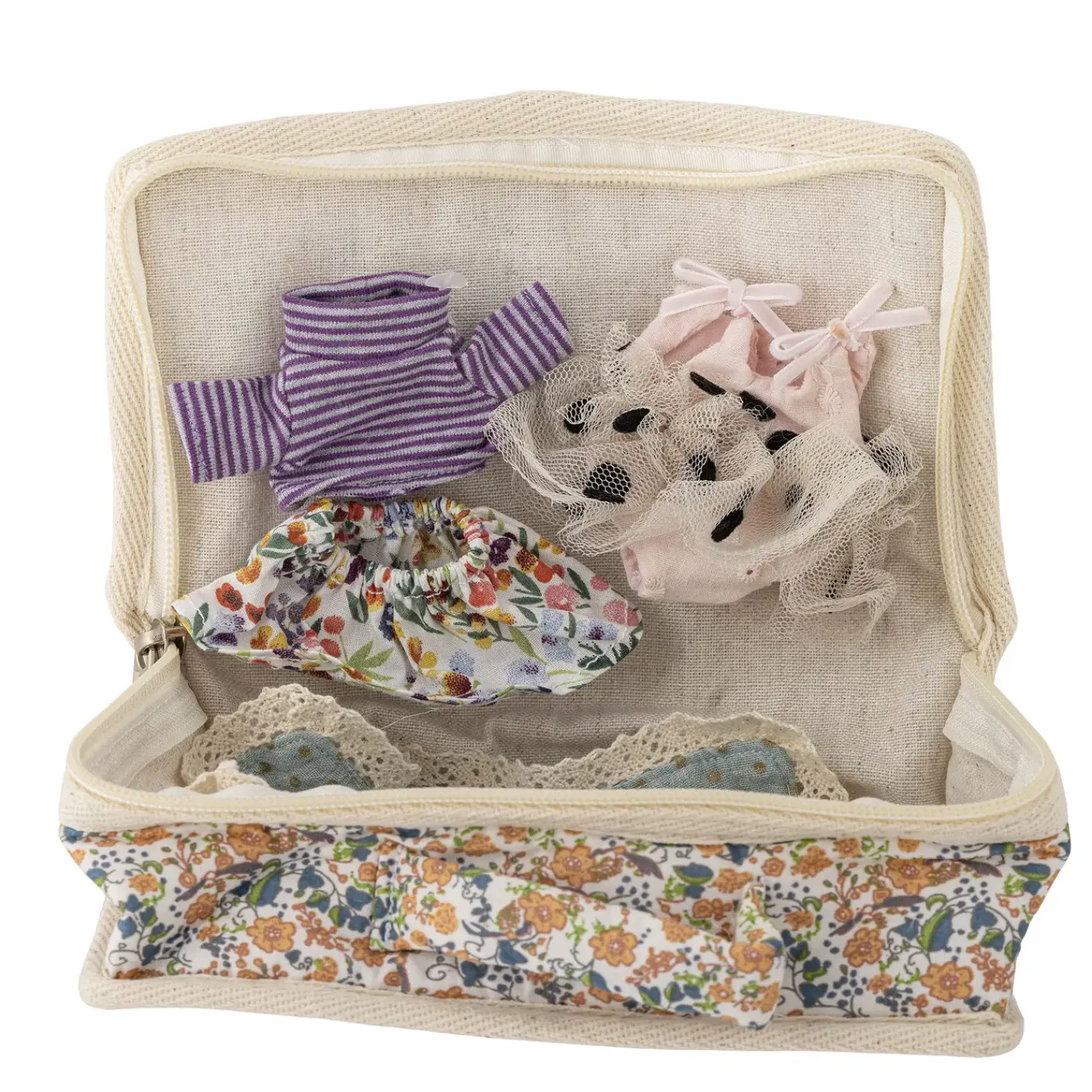 - Milly Dukke, Brun, Polyester^Bloomingville Clearance