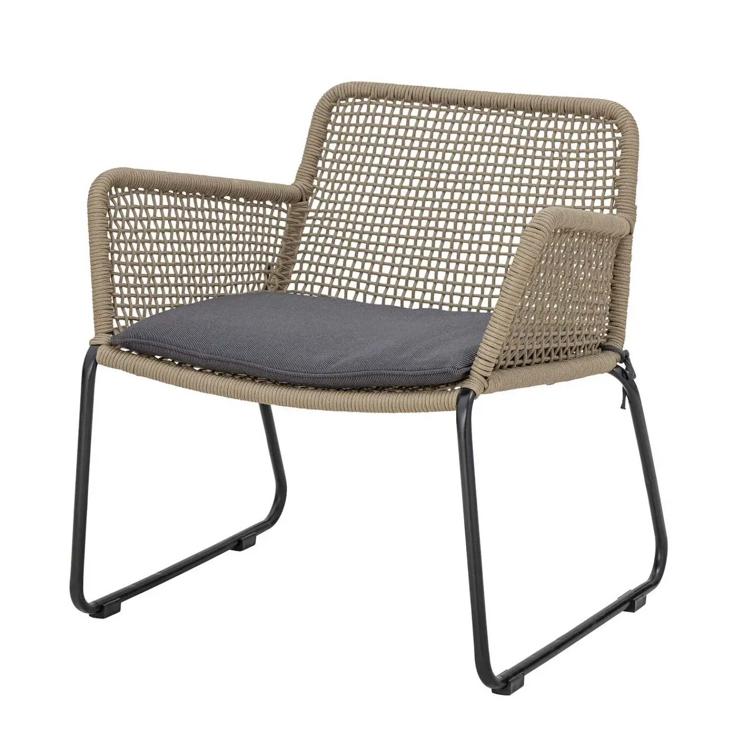 - Mundo Lounge Stol, Brun, Metal*Bloomingville Discount