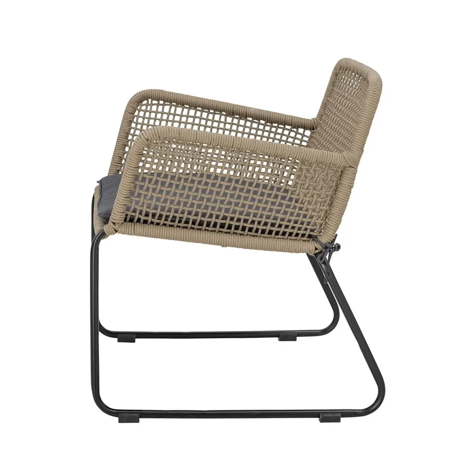 - Mundo Lounge Stol, Brun, Metal*Bloomingville Discount