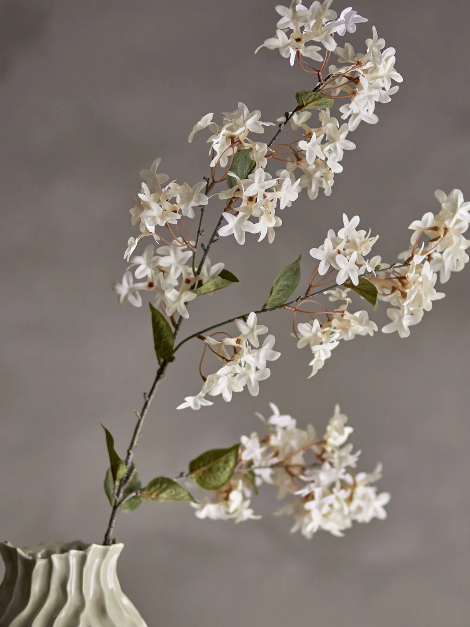 - Myrtle Kunstig Gren, Hvid, Plastik^Bloomingville New