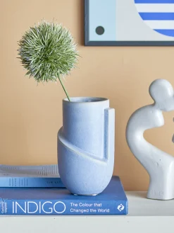 - Norbert Vase, Blå, Stentøj*Bloomingville Hot