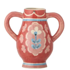 - Odina Vase, Rød, Stentøj^Bloomingville New