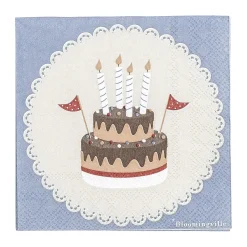 - Oscar Serviet, Blå, FSC® Mix, Papir^Bloomingville Discount