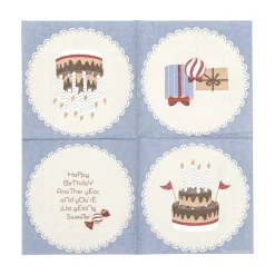 - Oscar Serviet, Blå, FSC® Mix, Papir^Bloomingville Discount