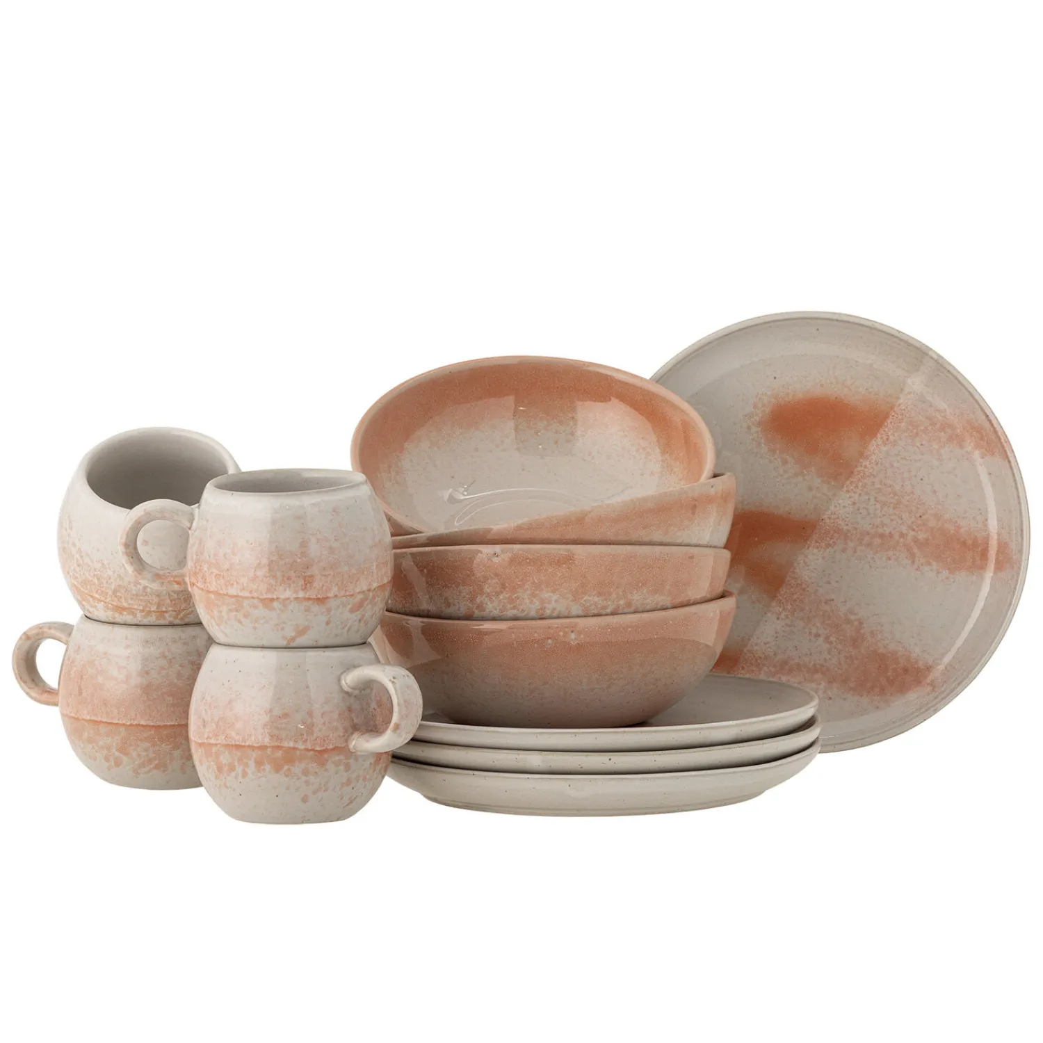 - Paula Morgenmadssæt, Orange, Stentøj^Bloomingville Best