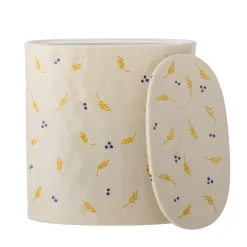 - Pippine Krukke m/låg, Hvid, Stentøj*Bloomingville Online