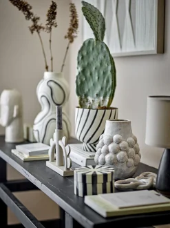 - Poldor Vase, Natur, Stentøj^Bloomingville