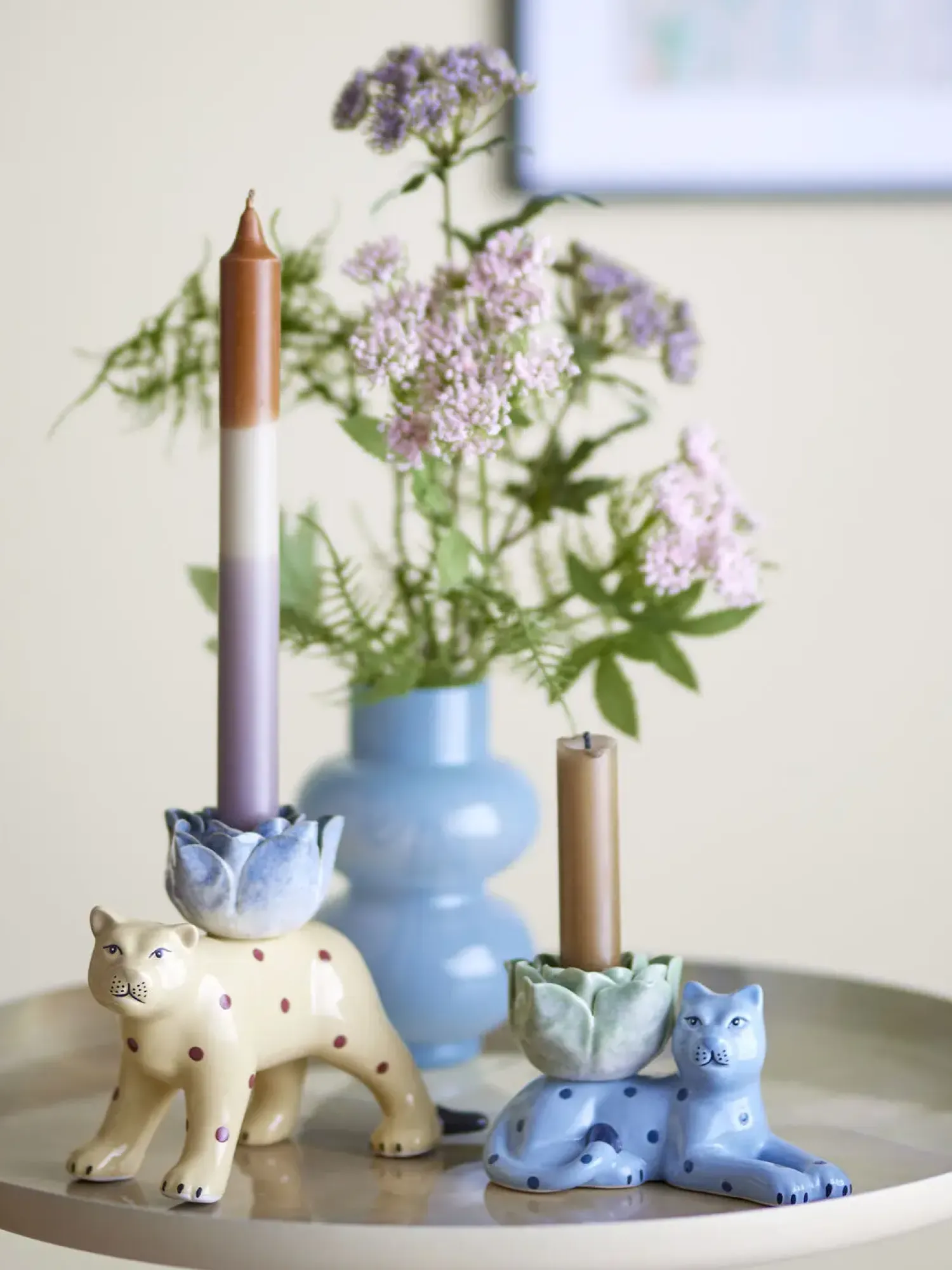 - Rory Lysestage, Blå, Stentøj*Bloomingville Best