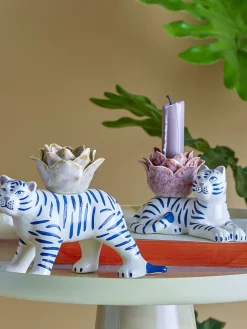 - Rory Lysestage, Hvid, Stentøj*Bloomingville Clearance