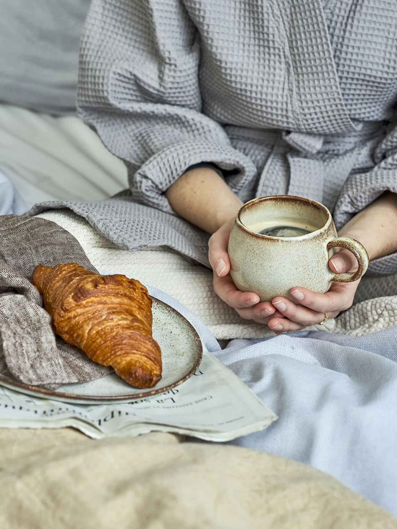 - Sandrine Bordservice Sæt, Natur, Stentøj^Bloomingville Outlet