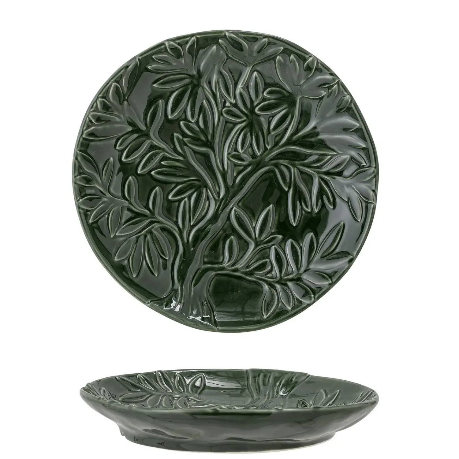 - Savanna Tallerken, Grøn, Stentøj^Bloomingville Outlet