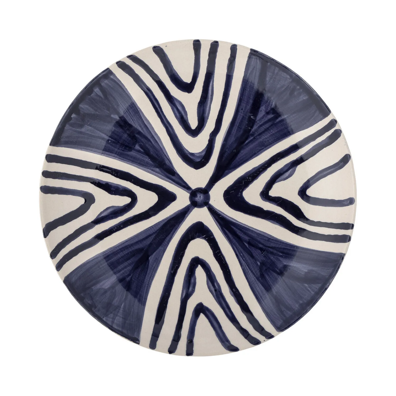 - Shama Tallerken, Blå, Stentøj*Bloomingville Outlet