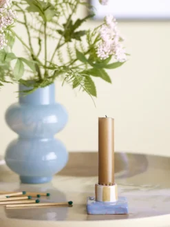 - Tacana Lysestage, Blå, Stentøj*Bloomingville Sale