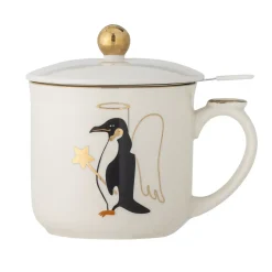 - Valentin Krus m/låg & tesi, Guld, Stentøj*Bloomingville Sale