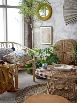 - Væg Dekoration - Jaime - Sort/Bambus - 145x72 cm^Bloomingville Outlet