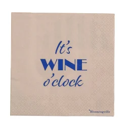 - Wine Serviet, Blå, FSC® Mix, Papir*Bloomingville Clearance