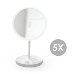 - Aftageligt Make-up spejl X15 Bordmodel - Hvid spejl^Bosign New