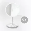 - Aftageligt Make-up spejl X5 - Bordmodel - Hvid*Bosign
