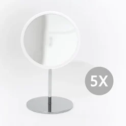 - Aftageligt Make-up spejl X5. Bordmodel - Hvid*Bosign New